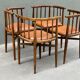Thonet set of 4 built-in chairs 60s / 70s