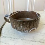 Stoneware cup signed Vallauris 70s