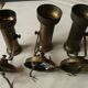 Trio of brass spots year 70