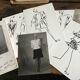 Christian Dior fashion illustration, spring summer collection 1987