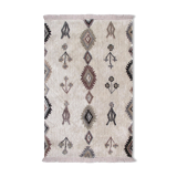Berber carpet 160x230 cm white colorful patterns