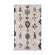 Tapis berbere 160x230 cm blanc motifs colorés
