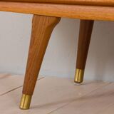 Sven Andersen Scandinavian long teak sideboard with 5 drawers, Norway, 1960