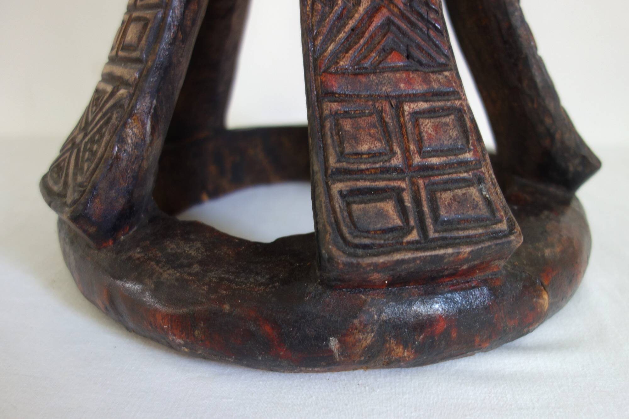 Vintage African tribal stool