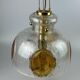 1960's 1970's brutalist ceiling lamp pendant lamp brass & murano glass