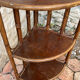 Vintage rattan corner shelf