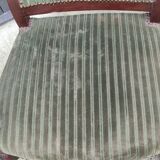 Fauteuil en velours vert