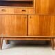 Vintage signed high sideboard / silver dresser