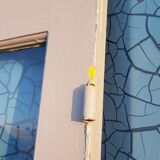 Lot of a double oak glass door