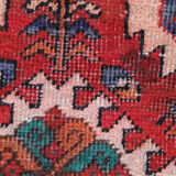 Handwoven geometric vintage runner rug long persian carpet -105x300cm