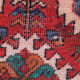 Handwoven geometric vintage runner rug long persian carpet -105x300cm