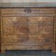 Antique walnut commode from 1860 with a marble top and original key.