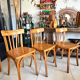 Set of 3 vintage Luterma bistro chairs