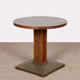 Side table/coffee table, wood and metal, 20th century