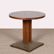 Side table/coffee table, wood and metal, 20th century