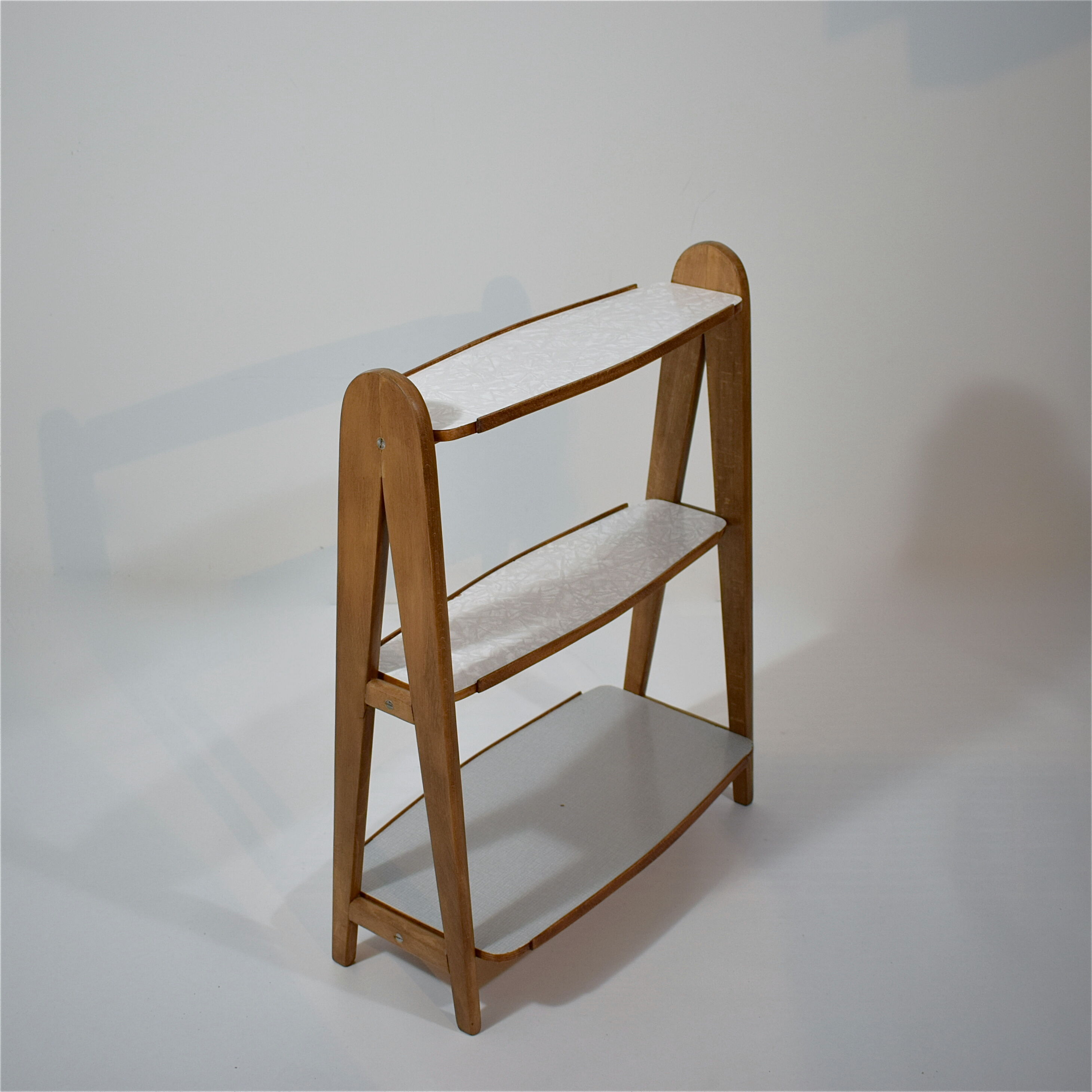 Vintage 1950s triple shelf sideboard