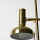 Scandinavian brass floor lamp with two adjustable light point