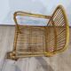 Fauteuil en rotin vintage années 60