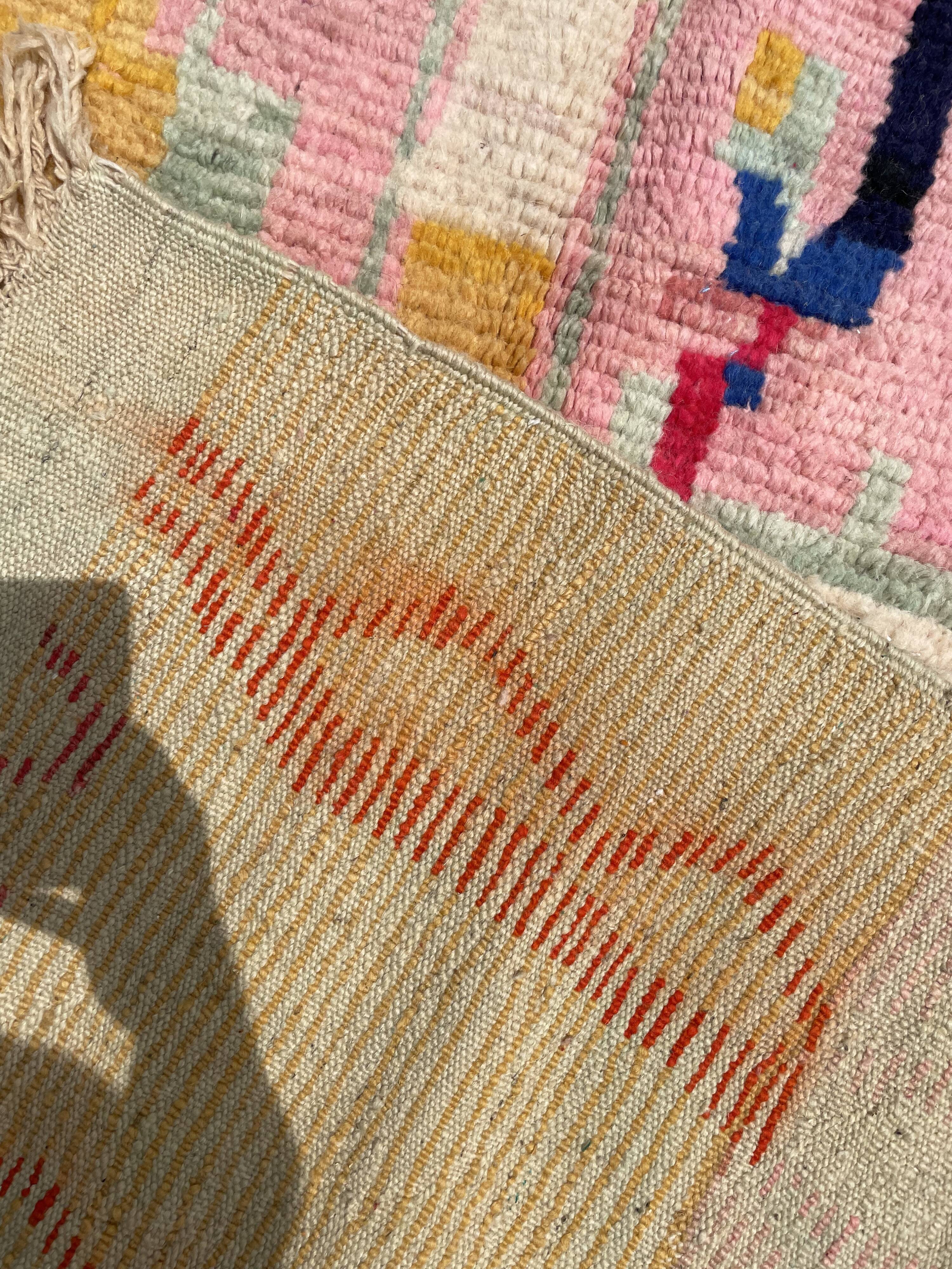 Colorful rugs berbere boujad