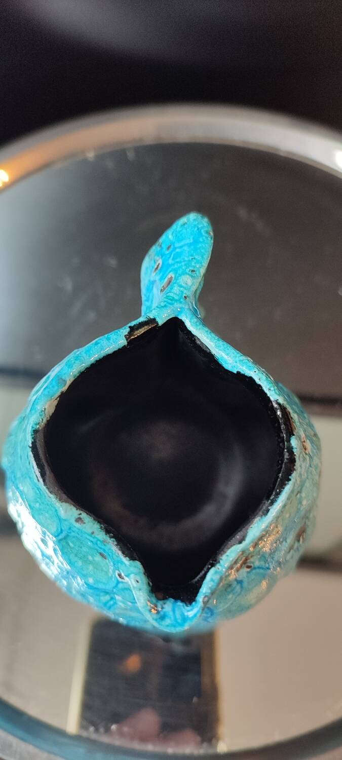 Small ceramic milk jug Cyclope Emaux des Glaciers