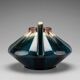 Art Deco vase in glazed ceramic attributed to Thulin, Belgium, 1930s.