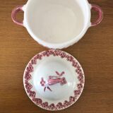 Vintage cracked iron earthenware candy box