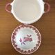 Vintage cracked iron earthenware candy box