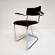 Set metal dining chairs in Gispen style (4), 1970s