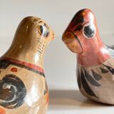 Couple BIRDS Handmade Ceramics MEXICO