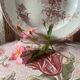 Deep dish in ironstone stamped Sarreguemines Fontanges model