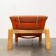Mid-century modern Pulkka lounge chair by Ilmari Lappalainen for Asko, 1960s.