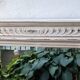 Shabby chic white patinated trumeau mirror – bevelled mirror
