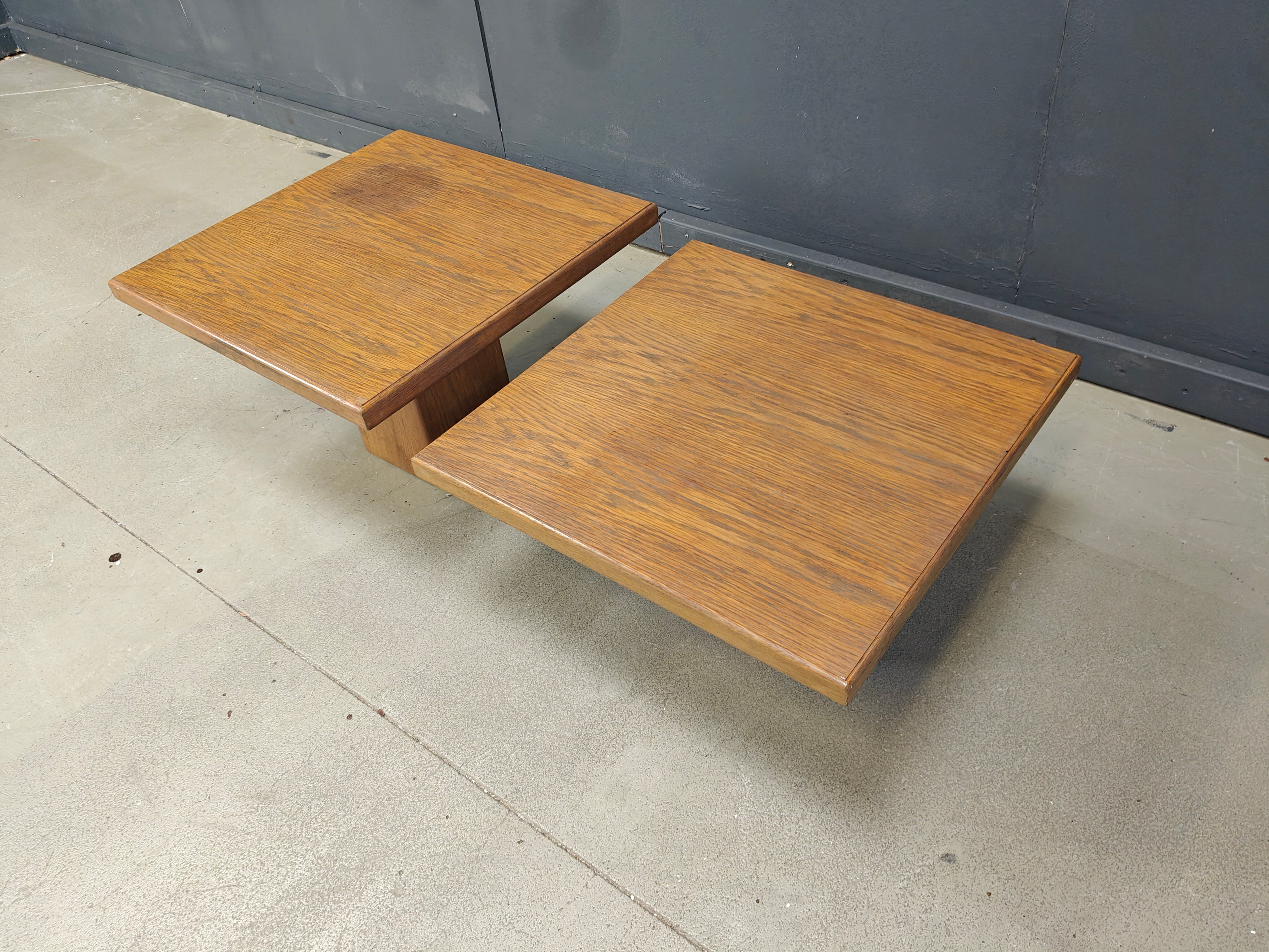Pair of vintage wooden coffee or side tables, 1960s