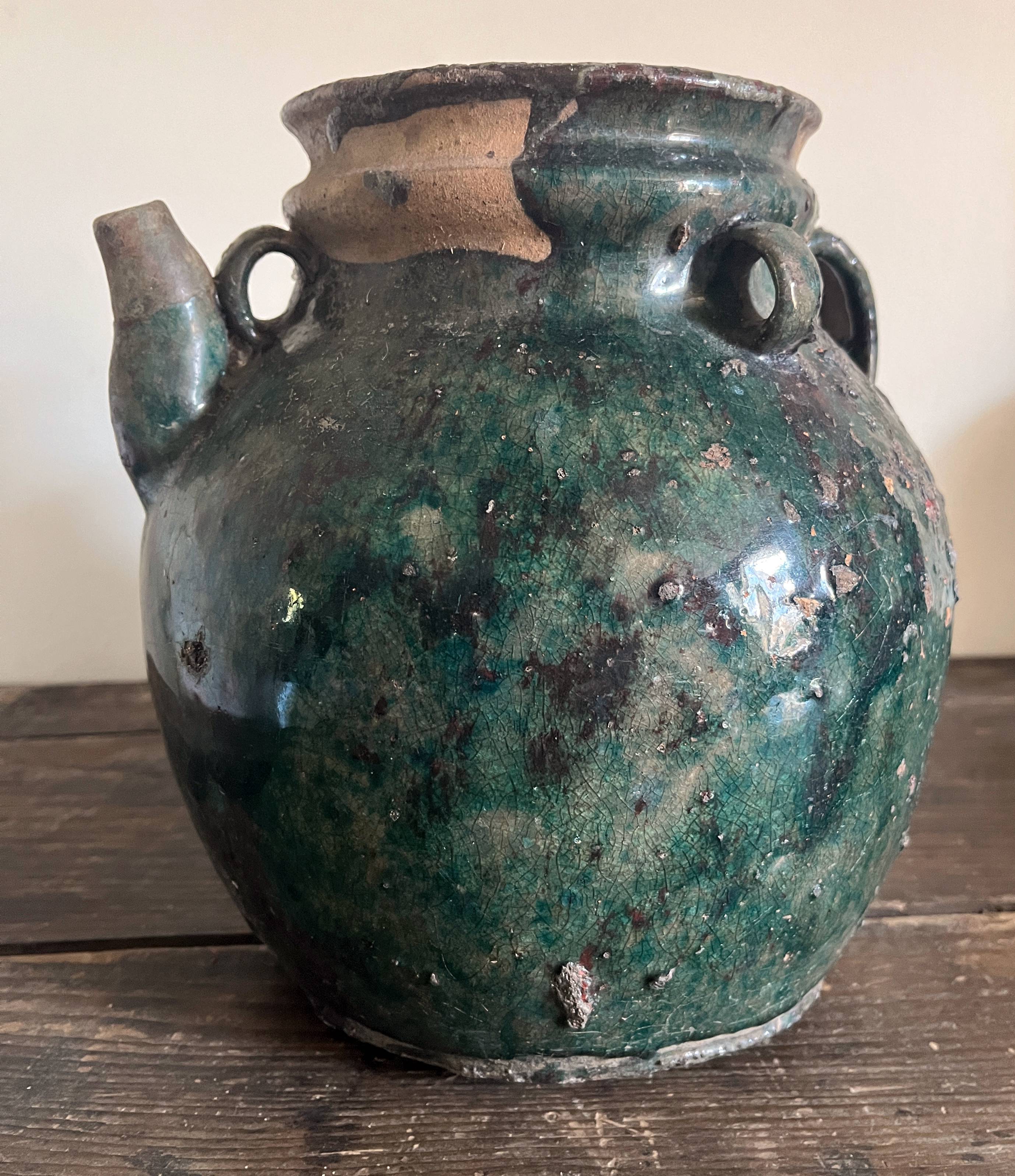 Jar China Glazed stoneware Martaban Alcohol or wine pot 18th/19th century