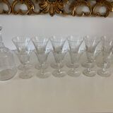 Service de 12 verres + carafe