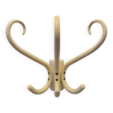 Curved wooden coat hook