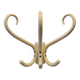 Curved wooden coat hook