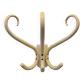 Curved wooden coat hook