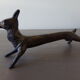 8 antique tin animal knife holders