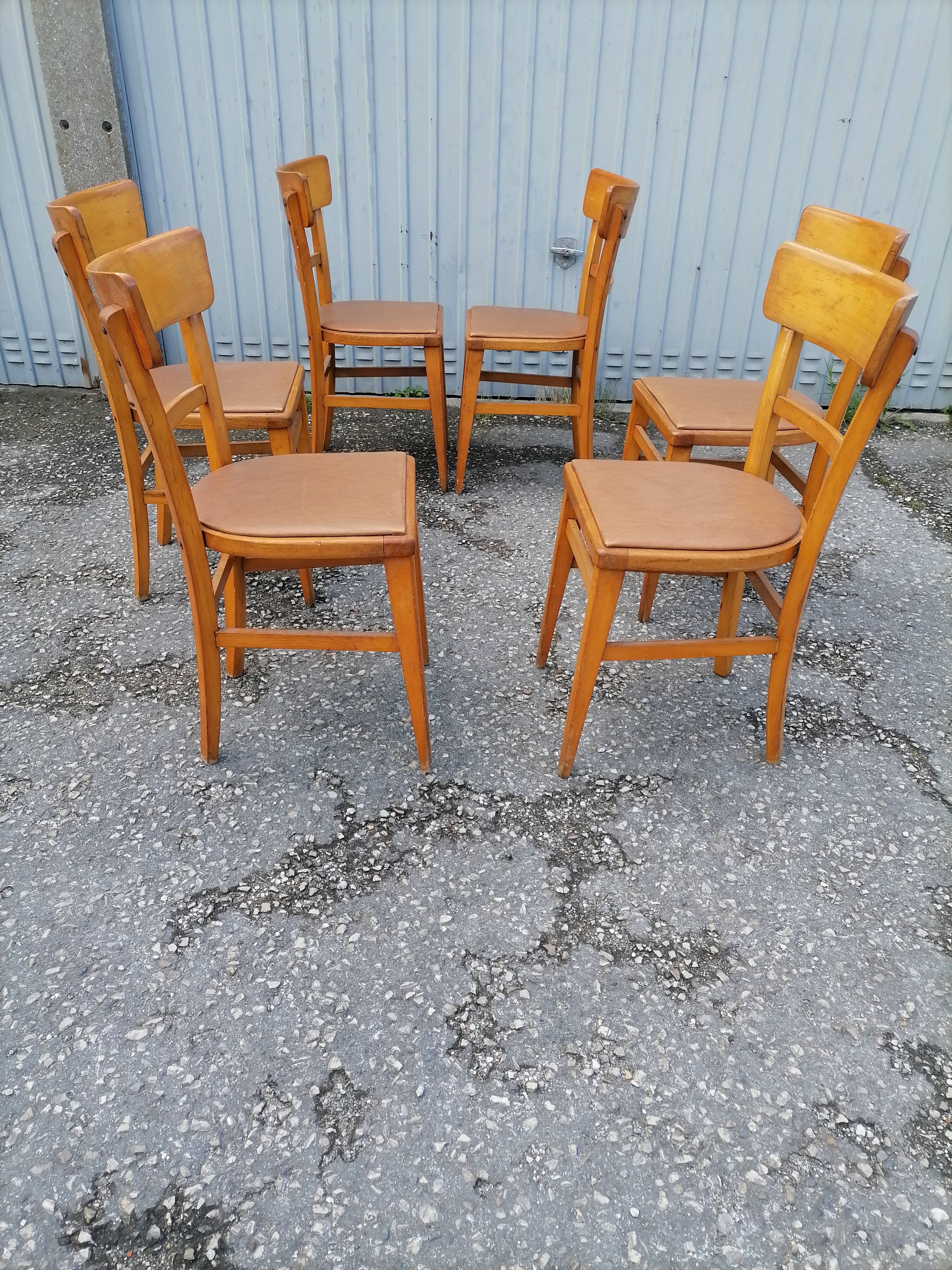 6 bistro bar chairs