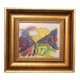 Swedish Oil on Panel “Abstract Landscape” by Bror Hvistendahl Vintage