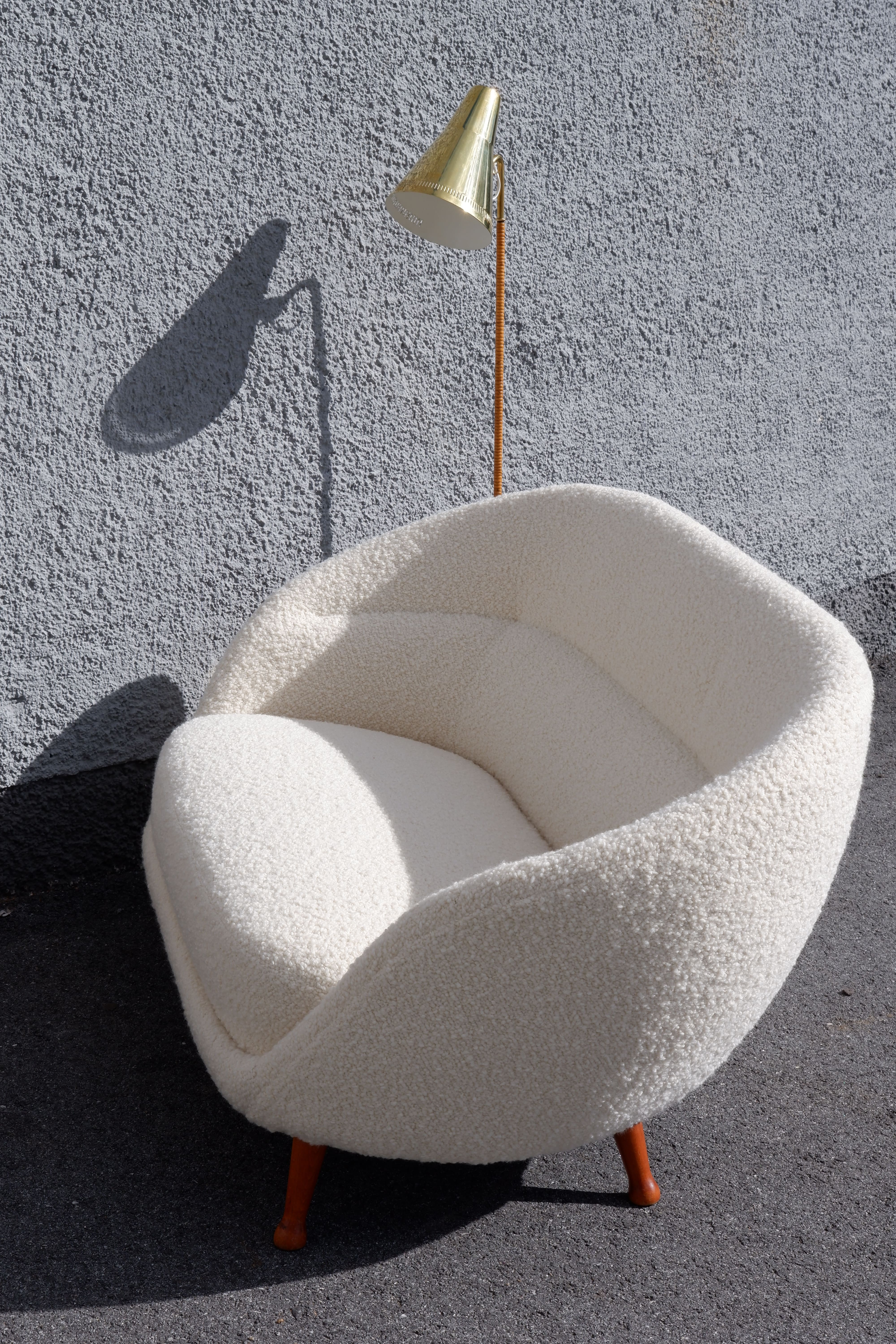 Arne Norell Curvy Soffa Produced by Westbergs Möbler, Sweden, circa 1960