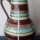 Large vintage Germany striped vase