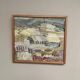 Swedish Oil on Canvas – “Catalan Landscape” by Rune Rådsten – Signed – Vintage & Framed