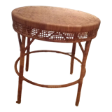 Natural wicker table worked