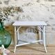 Petite table  rotin blanc