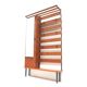 Large standing vintage coat rack with mirror and shoe cabinet made in the 1960s