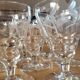 10 vintage cut glass water glasses
