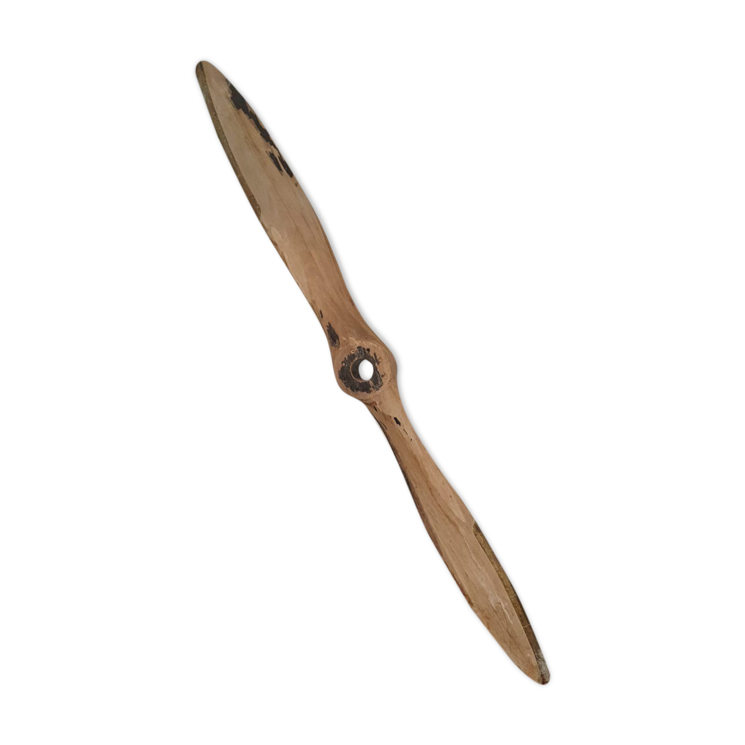 Old wooden airplane propeller