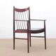 Pair of armchairs, side table, Danish in rosewood, Arne Vodder 1960.